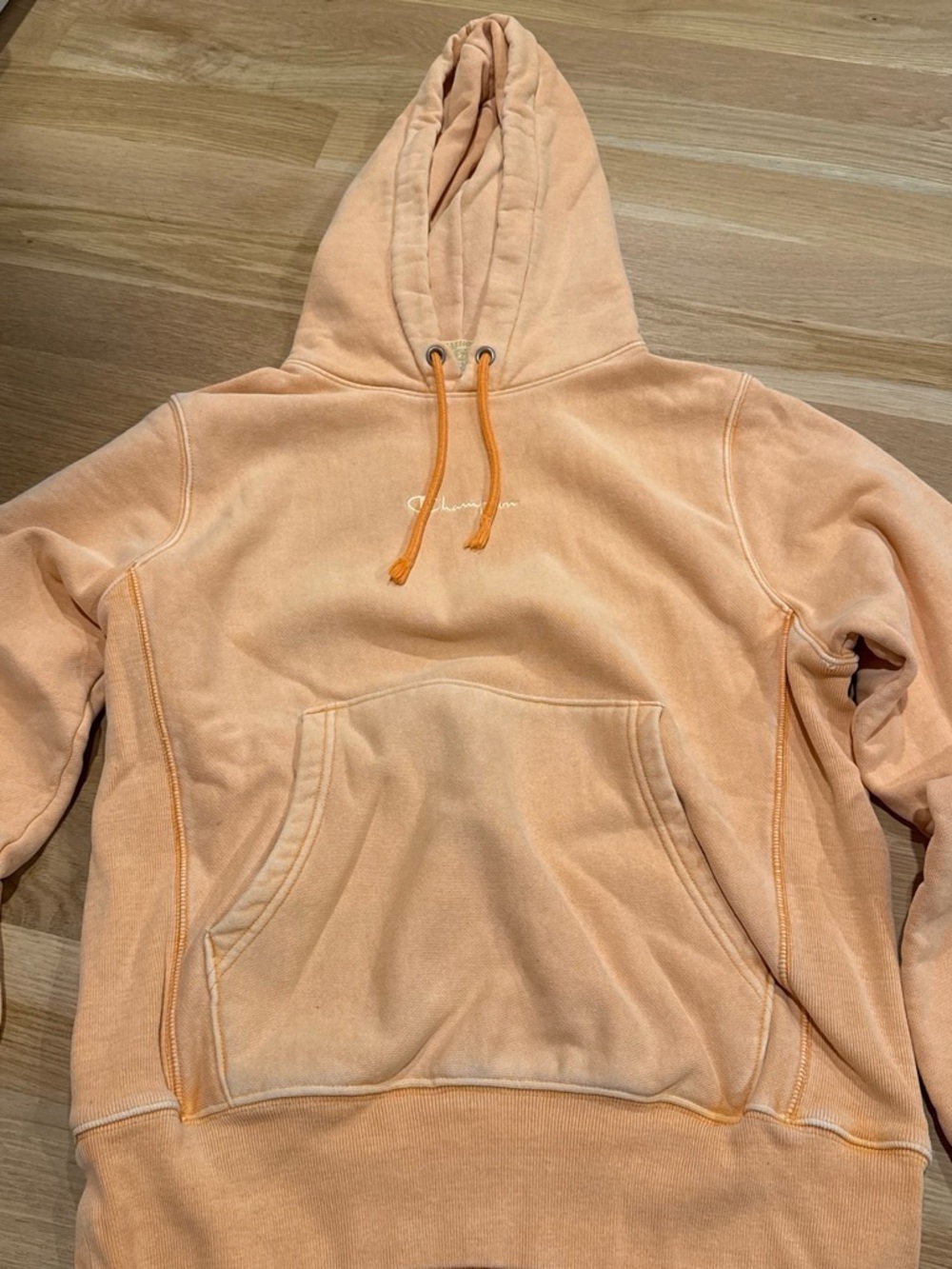 Champion Peach Drawstring Hooded Pullover